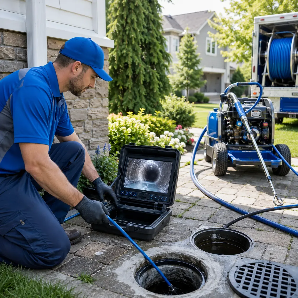 Outdoor drain cleaning professionals serving Ellington, NY