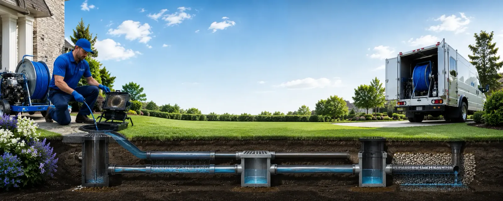 Outdoor drain cleaning information for Ellington, NY